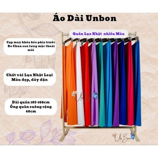Quần áo dài lụa Nhật đủ màu may kỹ, quần phom đẹp vải dày dài 105-110cm