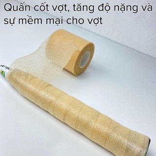 Quấn Cốt, Quấn cán vợt cầu lông VS002 êm, thấm mồ hôi, có vân bám, nilong bọc ngoài