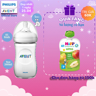 Philips Avent bình sữa mô phỏng tự nhiên 260ml cho bé từ 1 tháng SCF693/13