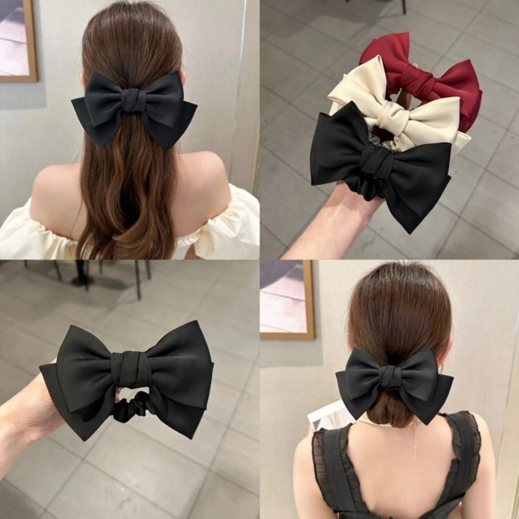 Dây buộc tóc đính nơ dễ thương