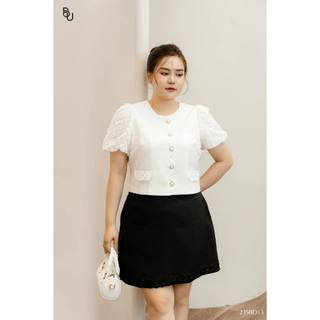 Áo nẹp cánh hoa BIGSIZE (55kg đến 95kg) - 24SSM08 - [BU Bigsize]