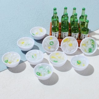 Mô hình chén cơm trắng trang trí nhà búp bê