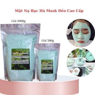 Bột mặt nạ bạc hà | đắp mặt đẹp da. mặt nạ bạc hà colagen gói 500g, 1000g