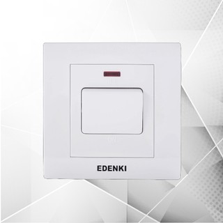 Bộ công tắc đơn 20A dùng cho bình nóng lạnh, điều hòa Edenki Concept EC-120