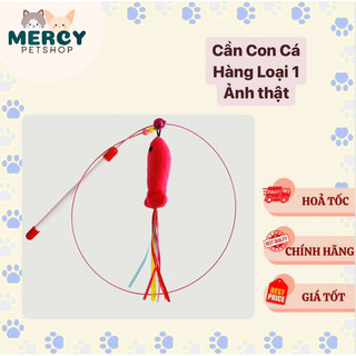 Hàng loại 1 ảnh thật cần câu con cá - cần câu đồ chơi cho chó mèo