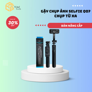 Gậy Chụp Ảnh Selfie Q07 Wind Tech Kèm Remote Chụp Hình Từ Xa, Gậy Tự Sướng 3 Chân Đa Năng Có Đèn Led bản nâng cấp