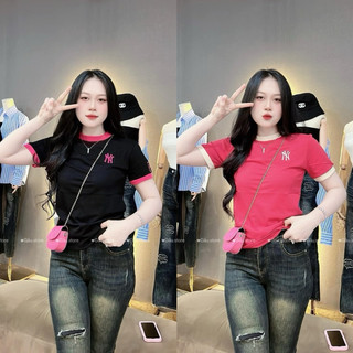 Áo thun dáng ôm nữ babytee thêu viền ( mã NY thêu CT )