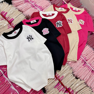 Áo thun dáng ôm nữ babytee thêu viền ( mã NY thêu CT )