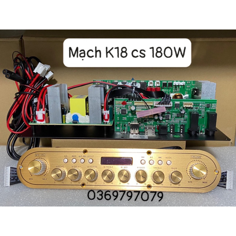 MẠCH K18 CÔNG SUẤT 180W CHUYÊN RÁP LOA KÉO XÁCH TAY ÂM THANH CỰC CHẤT