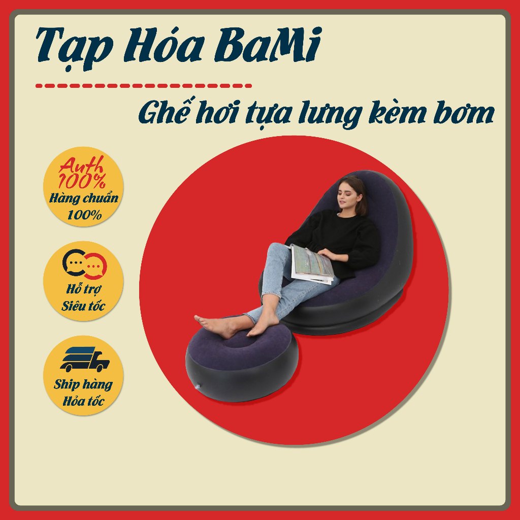 Ghế hơi tựa lưng đa năng, Sofa Hơi Thư Giãn Cao Cấp - Tạp Hóa BaMi | BigBuy360 - bigbuy360.vn