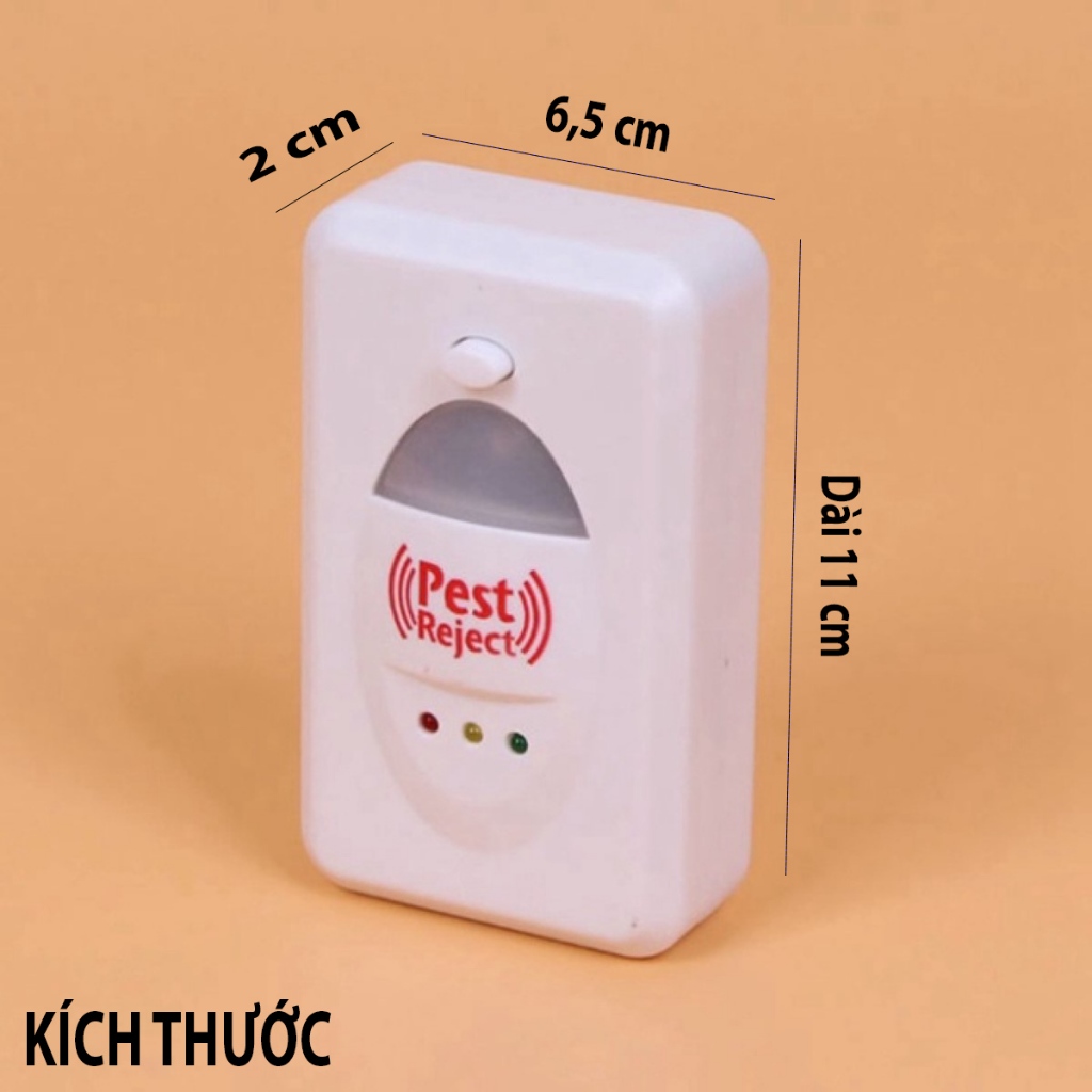 Máy Đuổi Chuột, Máy Đuổi Các Loại Côn Trùng Pest Reject Bằng Sóng Âm Hiệu Quả, Bảo Vệ Sức Khỏe, An Toàn Khi Sử Dụng