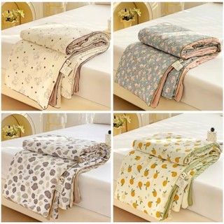 Chăn cotton đũi hè nhập khẩu loại đẹp , chăn hè mềm mịn thoáng mát , chăn đũi cotton hè mẫu mới nhất kích thước 2m x 2m3