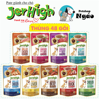 [ Thùng ] Pate JERHIGH 120g - 130g - Pate cho chó nội địa Thái Lan __ => Thùng <= __ JER HIGH
