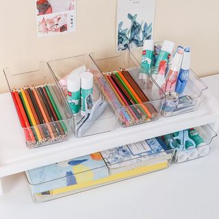 Khay Chia Ngăn Kéo Tủ Nhựa Acrylic Trong Suốt Siêu Dày Dặn, Khay Đựng Đồ Đa Năng Phong Cách Hiện Đại