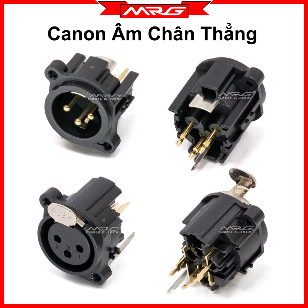 Jack Canon Âm Chân Thẳng, giá 1 chiếc, ổ cắm jack âm thanh canon xlr. J-CNF
