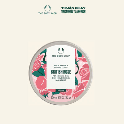 Bơ Dưỡng Thể Hương Hoa Hồng Anh Quốc British Rose Instant Glow Body Butter The Body Shop