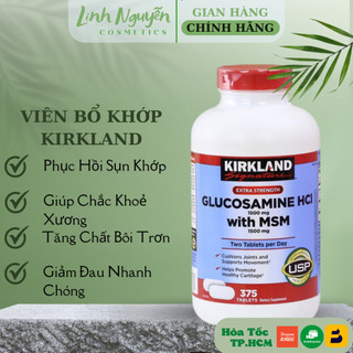 Viên uống bổ khớp glucosamine hcl 1500mg with msm 1500mg 375 viên của mỹ