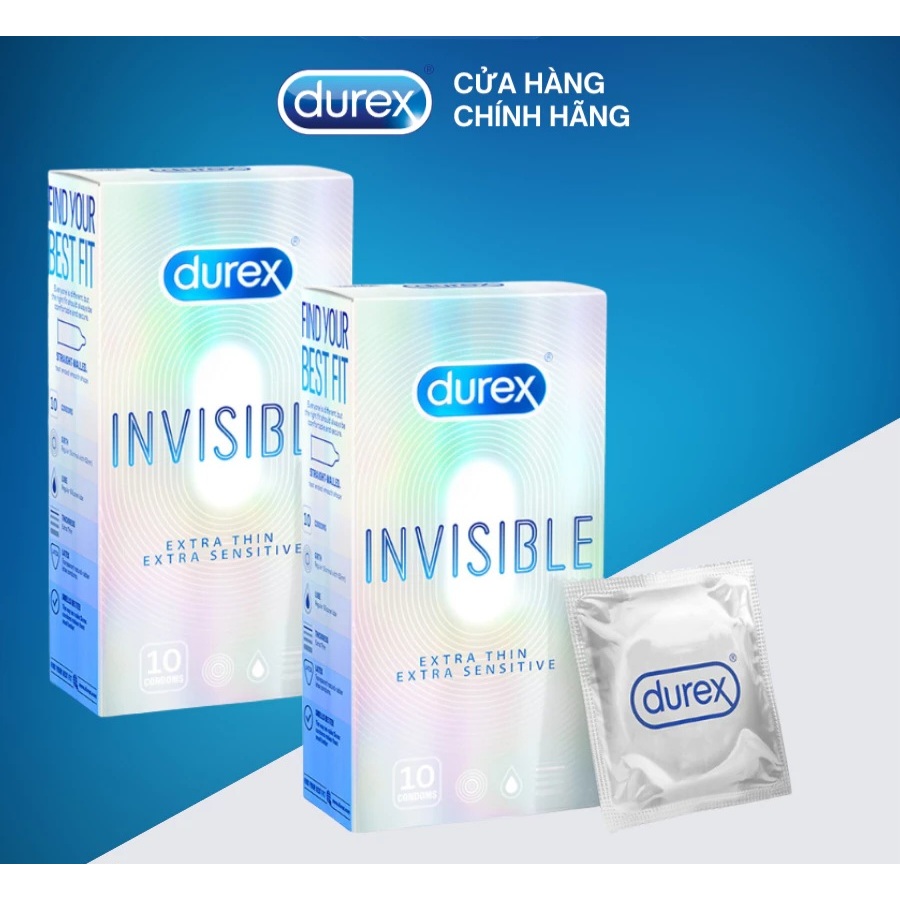 Bao Cao Su Durex Hộp 12 cái tùy chọn đủ tất cả các mẫu - che tên sản phẩm