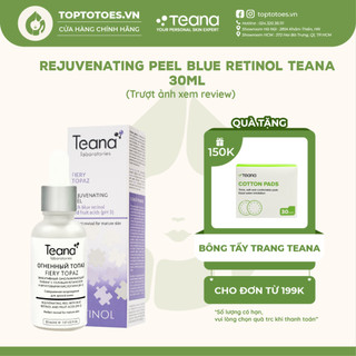 Tẩy da chết hoá học Teana Blue Retinol Fiery Topaz Rejuvenating Peel 30ml cho da căng bóng, láng mướt, giảm mụn