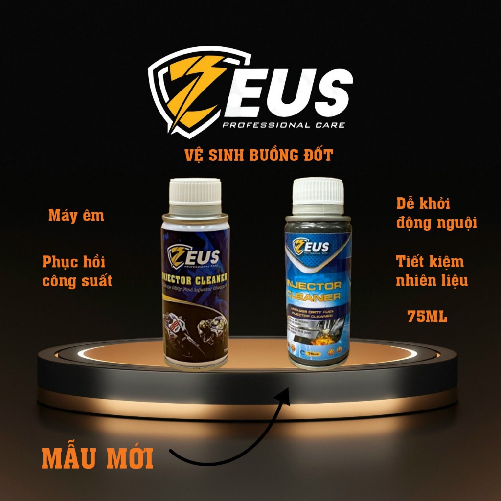 Vệ sinh buồng đốt, kim phun ZEUS INJECTOR CLEANER 75 ML