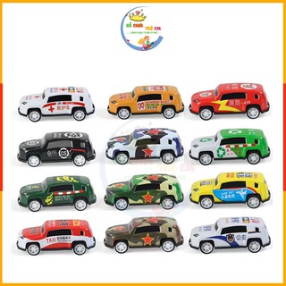 Xe ô tô đồ chơi lật đật mini 4- 6.8 cm chạy đà nhiều mẫu máy bay, xe đua, xe bán tải, xe suv nhiều màu cho bé