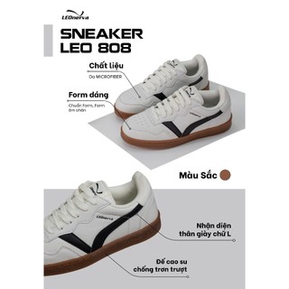 Giày thể thao sneaker leonerva vs1 - đế nâu