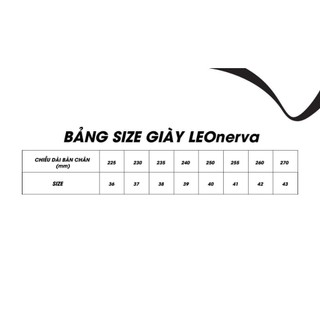 Giày Thể Thao sneaker LEOnerva VS1 - Đế Nâu