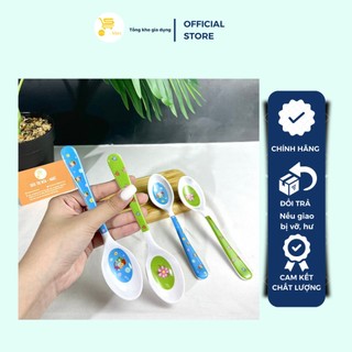 Muỗng nhựa cho bé, thìa cơm nhựa fataco cho bé tập ăn (1cái) mta-mart