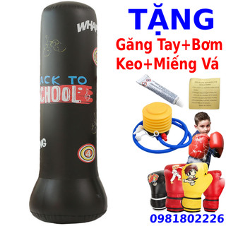 Bao Trụ Đấm Bốc Tự Cân Bằng – PURE BOXING - 150cm – Đường Kính 35cm - Tặng kèm bơm hơi + keo