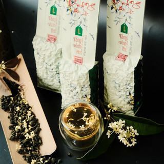 Trà O long quế hoa 150Gr - Trà Ô long Tằng Vĩnh An