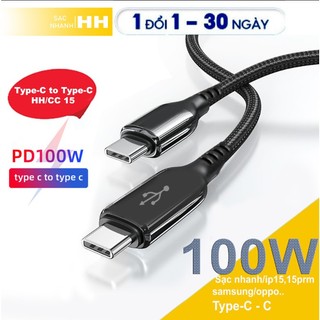 Cáp Sạc Nhanh Type-C PD100W 60W Cho  Xiaomi Samsung Huawei Oppo Vivo Điện Thoại Android Loại C Dây Dữ Liệu Sạc Nhanh..