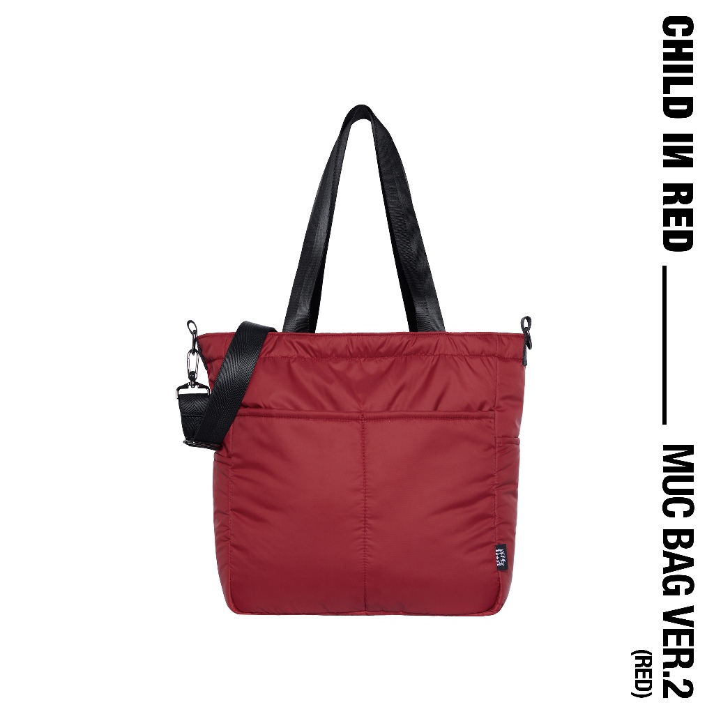 Túi Tote Unisex CHILD IN RED Mực Bag Đeo Chéo Cỡ Lớn Lót Phao Chống Nước Vừa Laptop 15.6 Inch