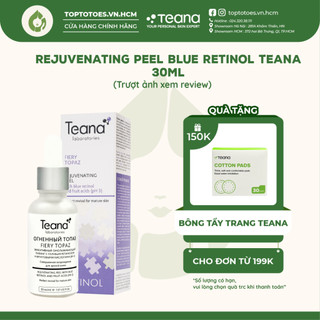 Tẩy da chết hoá học Teana Blue Retinol Fiery Topaz Rejuvenating Peel cho da căng bóng, láng mướt, giảm mụn