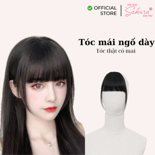 Tóc kẹp mái dày tóc thật
