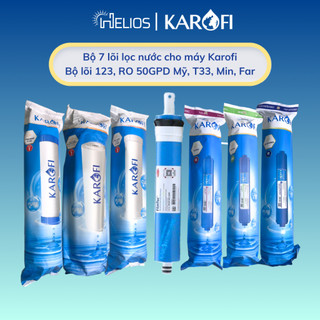 Trọn bộ 7 lõi lọc chính hãng Karofi dùng cho máy lọc nước Karofi 7 cấp