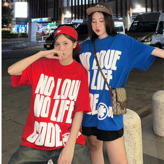 Áo thun tay lỡ form rộng nữ nam unisex vải thun cotton local brand CODE VN in nổi NO LOVE full tag mac TOP.STORE