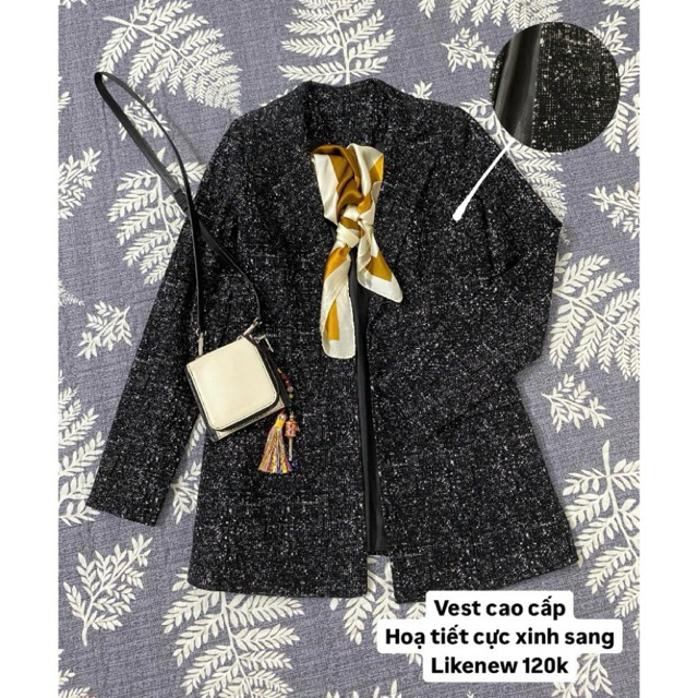 Vest/Blazer hoạ tiết đen trắng