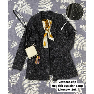 Vest/Blazer hoạ tiết đen trắng