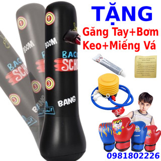 Bộ đồ chơi đấm bốc cho bé, Trụ hơi đấm bốc tại nhà cho bé tập boxing - bao cát đấm bốc boxing cho bé
