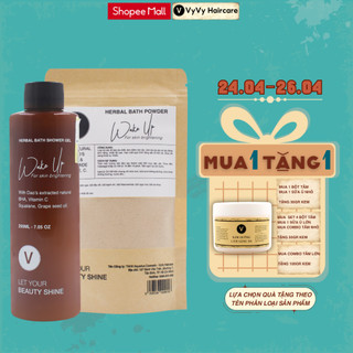 Bộ sản phẩm Wake Up dưỡng trắng mịn da vyvyhaircare V 320gr