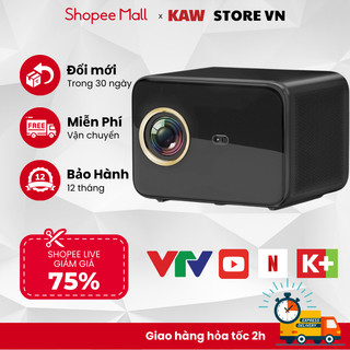 Máy chiếu mini KAW KP935 Kết nối wifi, bluetooth, dễ dàng kết nối điện thoại, máy tính