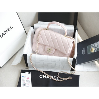 Túi Cha.nel Top Handle spsl size 20cm da bê 6 màu fullbox nam châm 2 lớp