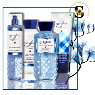 💙 GINGHAM | Sản Phẩm Tắm Dưỡng Xịt Thơm Toàn Thân Lưu Hương Mịn Da Bath & Body Works