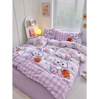 Bộ chăn ga gối Cotton Đũi cao cấp, set chăn ga gối cotton cao cấp nhập khẩu đủ kích thước cho bé chọn mẫu