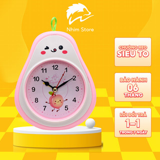 Đồng hồ báo thức để bàn hình quả lê đáng yêu - Đồng hồ Báo thức Nhím Store chuông kêu to giá rẻ