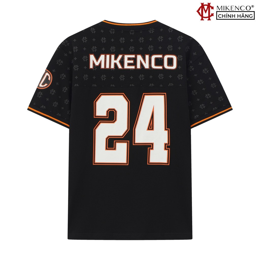 Áo phông unisex MIKENCO Monogram Sporty V-Neck Tshirt | BigBuy360 - bigbuy360.vn