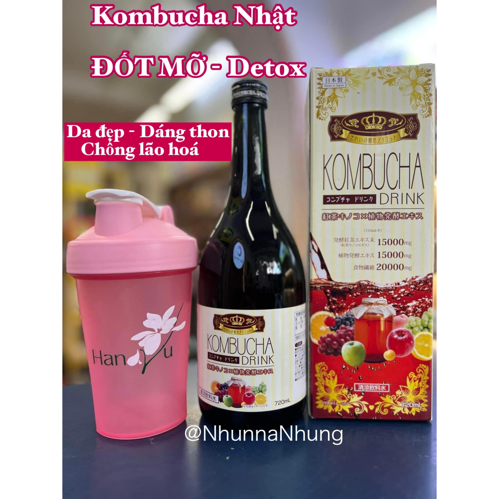 Trà đốt mỡ - detox Kombucha Nhật Bản