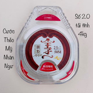 Dây cước thẻo MỸ NHÂN NGƯ 50m chính hãng sợi nylon nhập khẩu chịu mài mòn tốt tải khoẻ