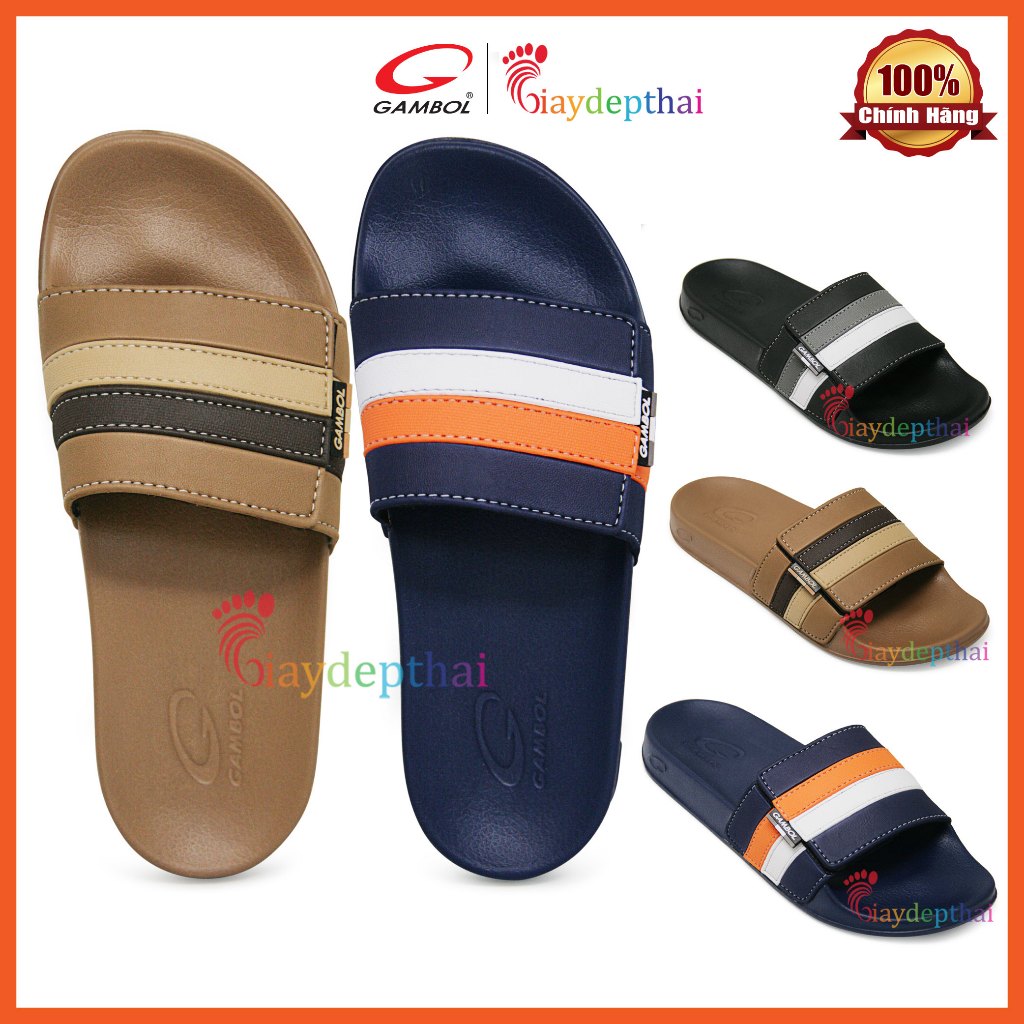 Dép quai ngang nam nữ unisex Thái Lan Gambol GW 43116