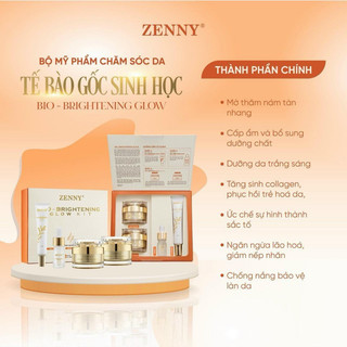 Bộ sản phẩm zenny bio-brightening ngăn ngừa sạm nám, tàn nhang, dưỡng sáng da, chống lão hoá